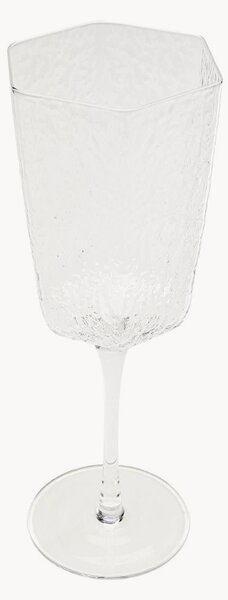 Set di 4 bicchieri da vino bianco fatti a mano Cascata