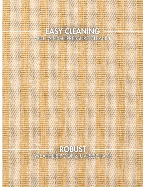Tappeto da interno/esterno giallo ocra/color crema 120x170 cm Haringey Linley – Ted Baker