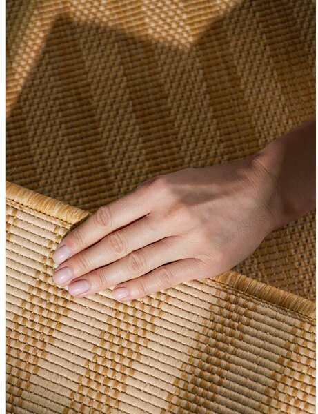 Tappeto da interno/esterno giallo ocra/color crema 120x170 cm Haringey Linley – Ted Baker