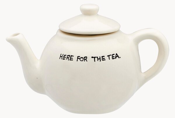 Teiera dipinta a mano Here For The Tea