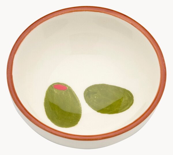 Ciotola per snack dipinta a mano Olive