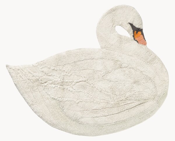 Tappeto per bambini fatto a mano Swan Lake, lavabile