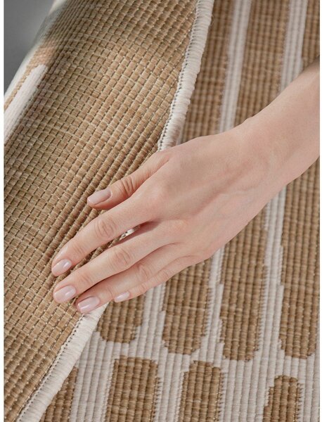 Tappeto da interno/esterno rotondo color crema/di colore naturale ø 200 cm Haringey Bounds – Ted Baker