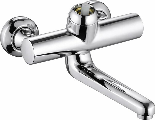 Miscelatore monocomando da parete Kludi Provita senza leva, sporgenza 255 mm, cromato, 1 pezzo