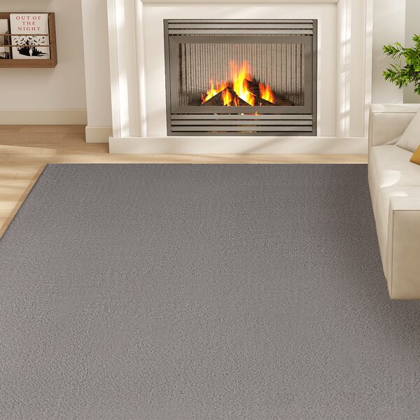 HOMCOM Tappeto da soggiorno, lavabile in lavatrice e antiscivolo, 200 x 140 cm, Grigio chiaro | Aosom Italy