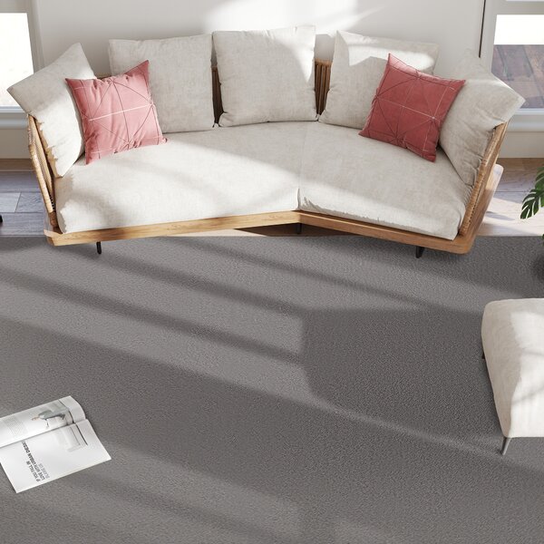 HOMCOM Tappeto da soggiorno, lavabile in lavatrice e antiscivolo, 200 x 140 cm, Grigio chiaro | Aosom Italy