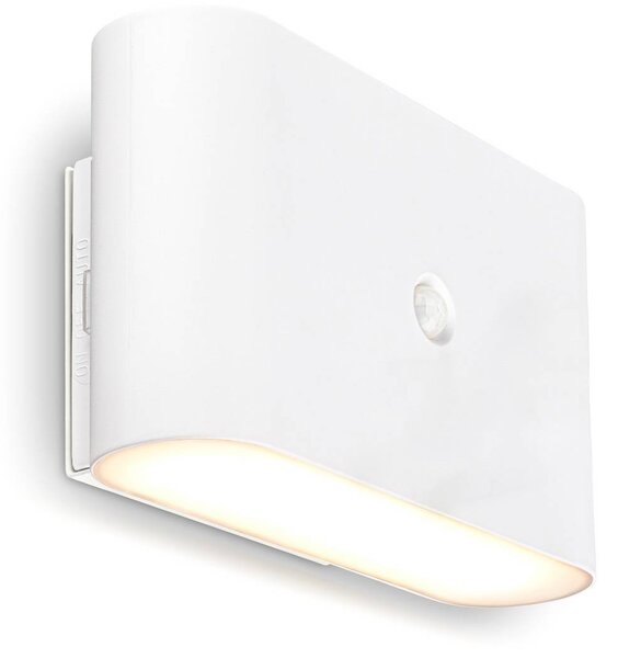 Briloner Applique da parete a LED Chat, Bianco / Opale, Soggiorno / Sala da pranzo, Plastica, Moderno, Applique a LED