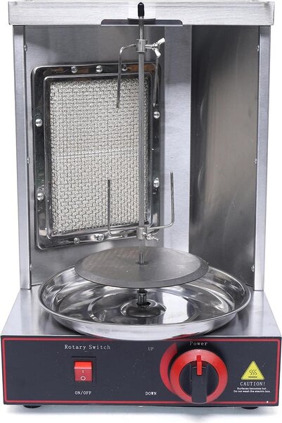 Barbecue - Barbecue a gas - Acciaio inossidabile - GPL - 30 x 29,5 x 44 cm - Per manzo, maiale, pollo