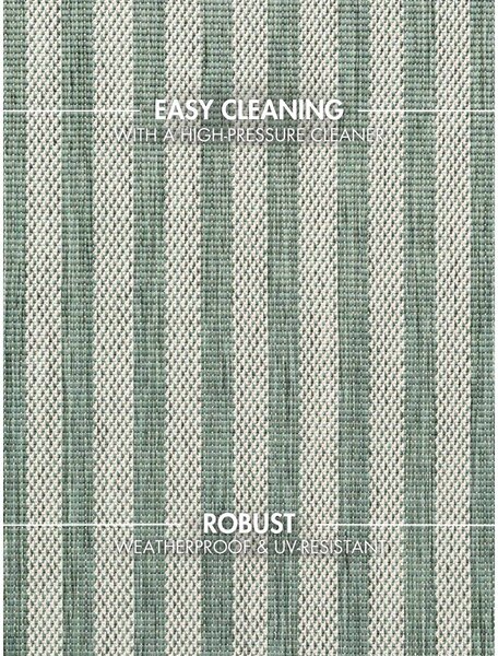 Tappeto da interno/esterno verde/color crema 160x230 cm Haringey Linley – Ted Baker