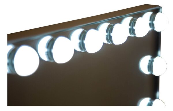 Specchio da parete con illuminazione/con ripiano 55x43 cm Hollywood – Mauro Ferretti