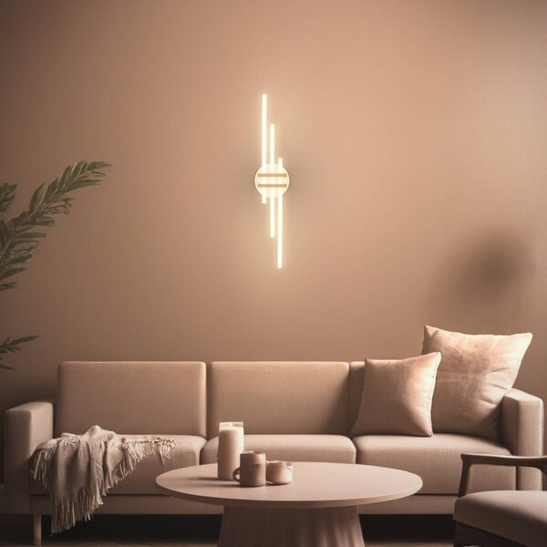 Briloner Plafoniera a LED Tinka, Alluminio / Grigio / Zincato, Soggiorno / Sala da pranzo, Metallo, Moderno, Plafoniera LED