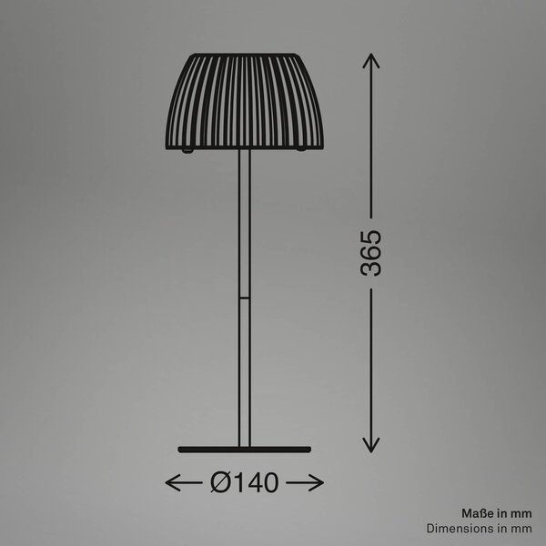 Briloner Lampada da tavolo a LED Loca, dimmerabile, Marrone / Ruggine, Soggiorno / Sala da pranzo, Metallo, Moderno, Lampada da tavolo LED