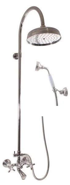 Miscelatore per bagno MORAVA con soffione e doccetta, Colore: cromo, Dimensioni: 150 mm (MK154.5/3)