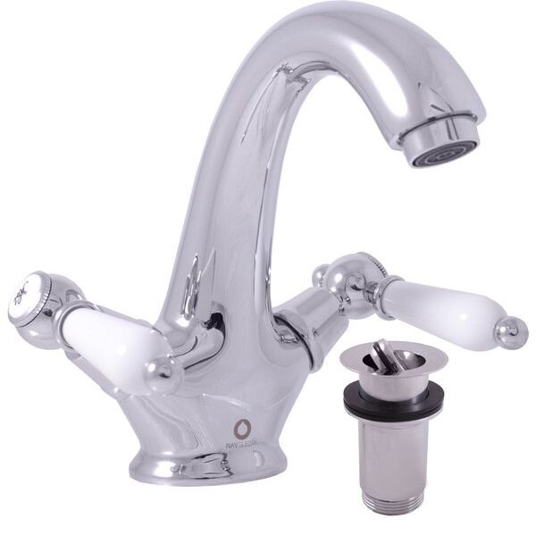 Slezák-RAV Miscelatore per lavabo Slezák RAV Morava Retro MK529 Colore: cromo, Dimensione: 1/2''