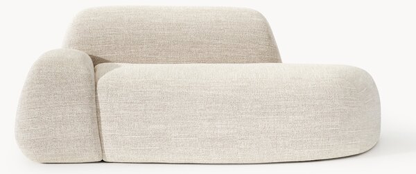 Divano 2 posti in bouclé con chaise longue Wolke