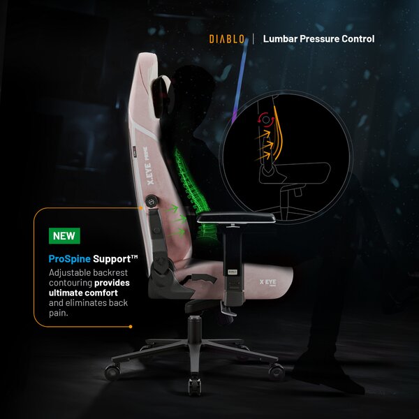 Sedia Gaming Rosa Diablo X.Eye Prime Akira Pink