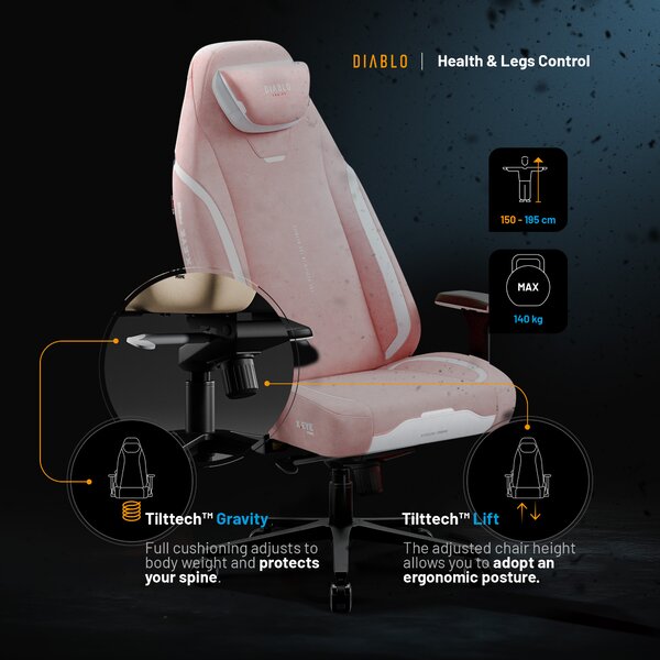 Sedia Gaming Rosa Diablo X.Eye Prime Akira Pink