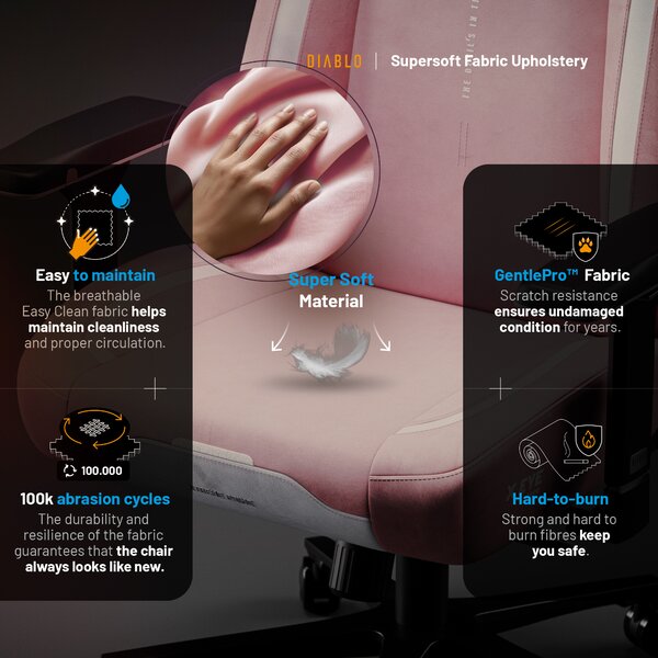Sedia Gaming Rosa Diablo X.Eye Prime Akira Pink