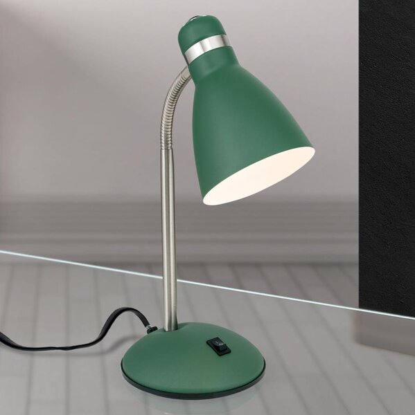 Orion - Lampada da scrivania SCHOOL 1xE27/40W/230V verde/cromo opaco