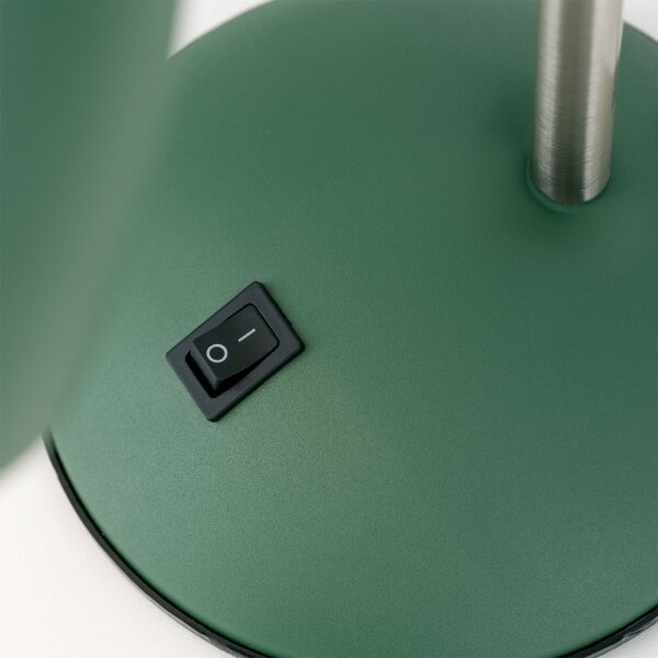 Orion - Lampada da scrivania SCHOOL 1xE27/40W/230V verde/cromo opaco