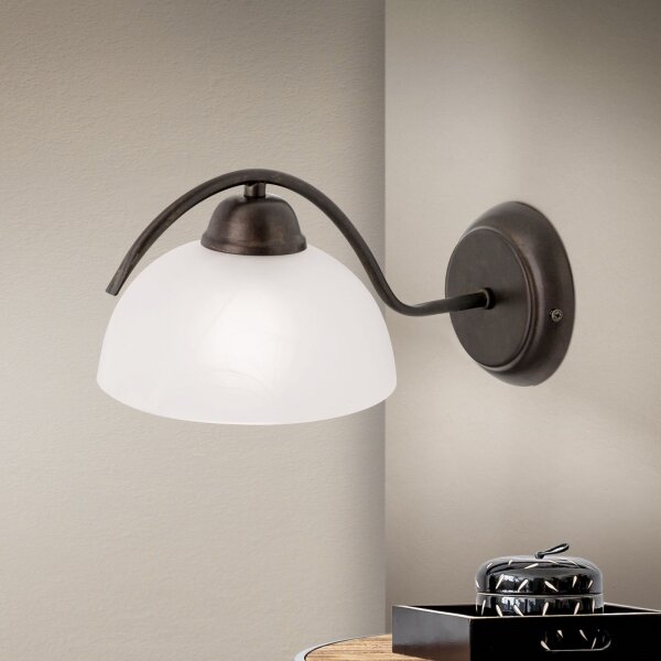 Orion - Lampada da parete RULA 1xE27/40W/230V bianco/bronzo