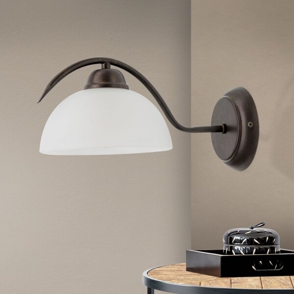 Orion - Lampada da parete RULA 1xE27/40W/230V bianco/bronzo
