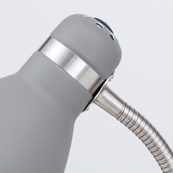 Orion - Lampada da tavolo SCHOOL 1xE27/40W/230V grigia/cromo opaco