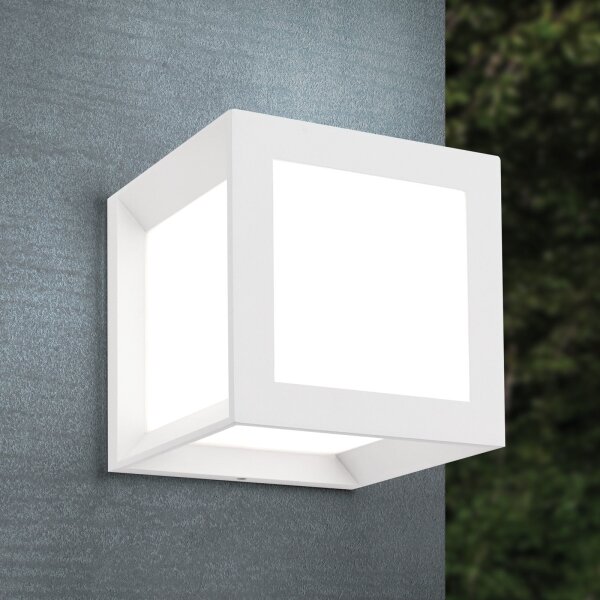 Orion - Lampada da esterno HENRY 1xE27/15W/230V 16x16 cm IP44 bianca