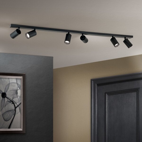 Orion - Plafoniera con 6 faretti SEAN 6xGU10/13W/230V nero
