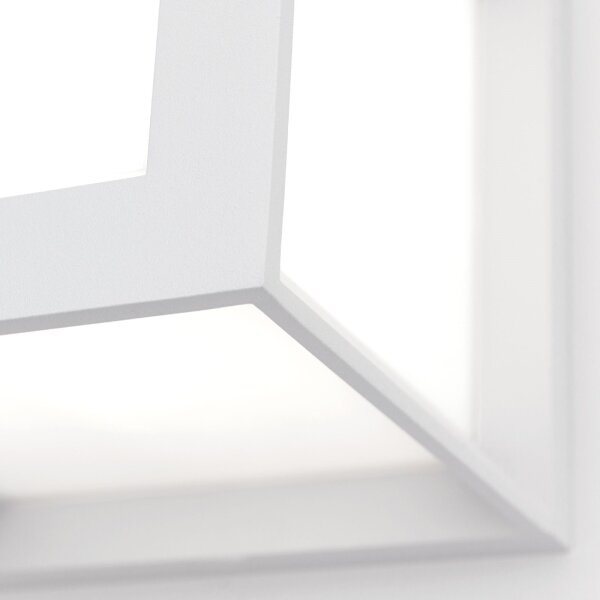 Orion - Lampada da esterno HENRY 1xE27/15W/230V 16x16 cm IP44 bianca