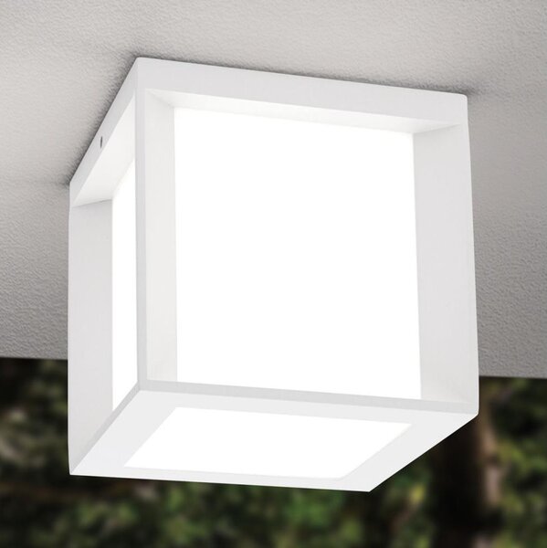 Orion - Lampada da esterno HENRY 1xE27/15W/230V 16x16 cm IP44 bianca