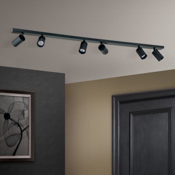 Orion - Plafoniera con 6 faretti SEAN 6xGU10/13W/230V nero