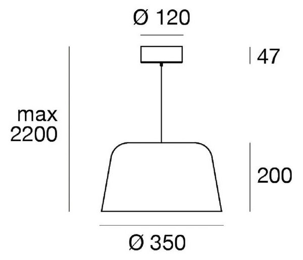 Linea Light Lampada LED a sospensione Delfi_P, bianca, Ø 35 cm, metallo dimmerabile, Bianco / Opale, Soggiorno / Sala da pranzo, Alluminio, Moderno