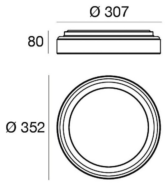 Linea Light Applique da parete a LED Iside, dimmerabile, Nero, Soggiorno / Sala da pranzo, Metallo, Moderno, Applique a LED