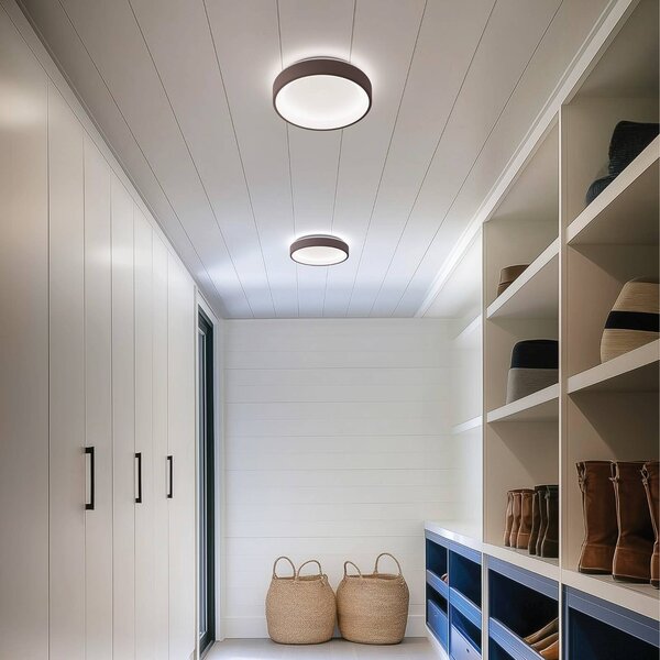 Linea Light Applique da parete a LED Iside, dimmerabile, Marrone / Ruggine, Soggiorno / Sala da pranzo, Metallo, Moderno, Applique a LED