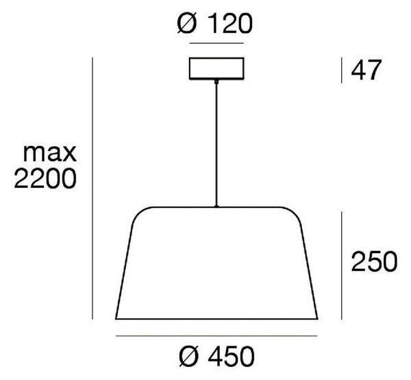 Linea Light Lampada LED a sospensione Delfi_P, bianca, Ø 45 cm, metallo dimmerabile, Bianco / Opale, Soggiorno / Sala da pranzo, Alluminio, Moderno
