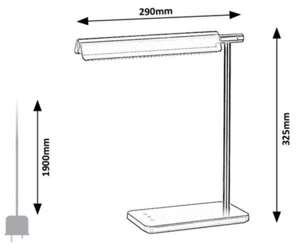 Rabalux 2934 - Lampada LED Touch dimmerabile LED/7W/230V 3000K/4000K/6500K
