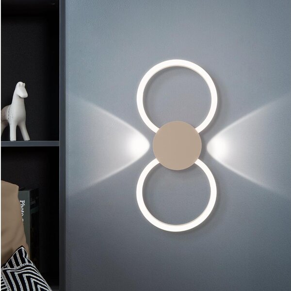 Eglo 902127 - Applique da parete LED VENTICELLO LED/20W/230V + LED/0,91W beige