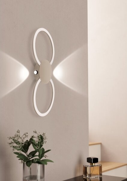 Eglo 902127 - Applique da parete LED VENTICELLO LED/20W/230V + LED/0,91W beige