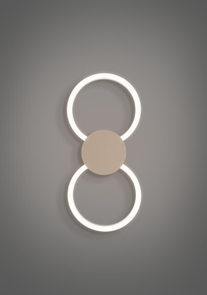 Eglo 902127 - Applique da parete LED VENTICELLO LED/20W/230V + LED/0,91W beige