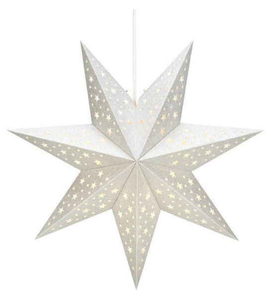 Decorazione luminosa con motivo natalizio in argento ø 45 cm Solvalla - Markslöjd