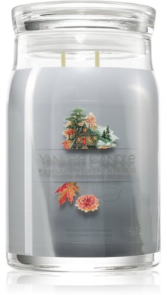 Yankee Candle Woodland Weekend Memories candela profumata 567 g