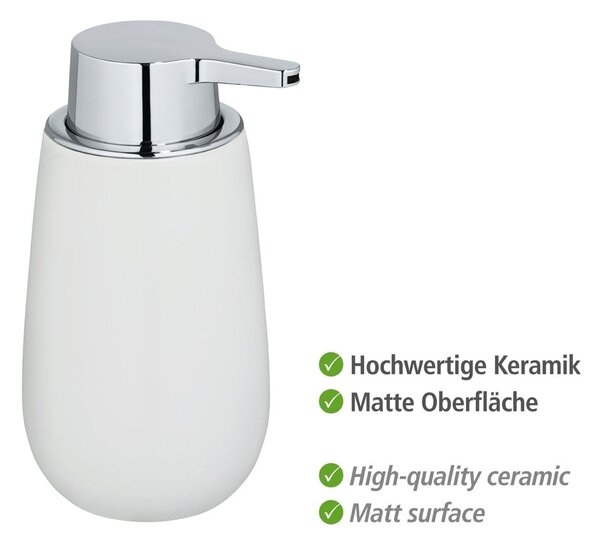 Distributore di sapone in ceramica bianca Badi - Wenko