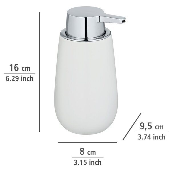 Distributore di sapone in ceramica bianca Badi - Wenko