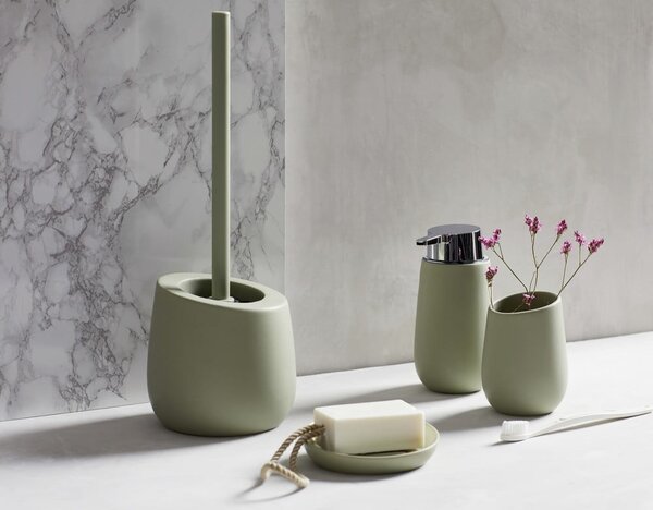 Distributore di sapone in ceramica verde Badi - Wenko