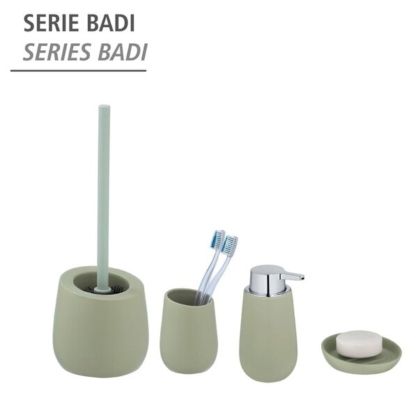 Distributore di sapone in ceramica verde Badi - Wenko