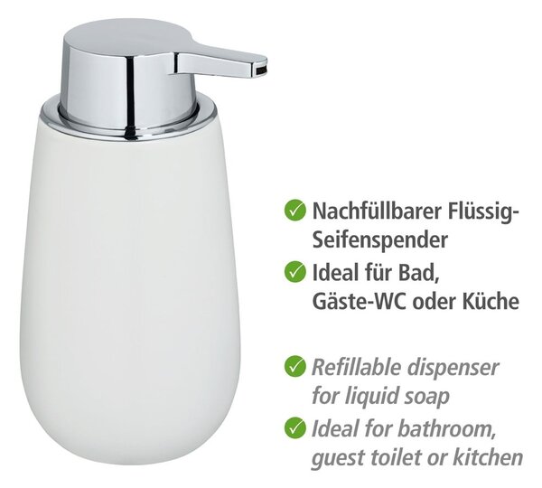 Distributore di sapone in ceramica bianca Badi - Wenko