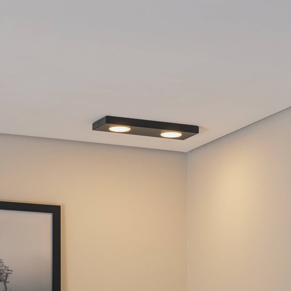 Plafoniera soffitto Hero SIGMA, dimmerabile, Nero, Corridoio, Metallo, Plafoniera