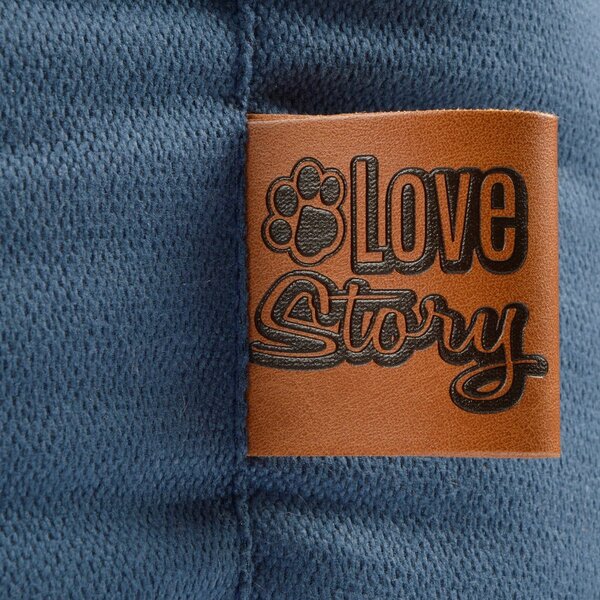 Letto blu per cani 50x55 cm - Love Story