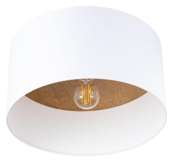 Sollux SL.1393 - Plafoniera TELESTO 1xE27/15W/230V diametro 35 cm bianco/beige